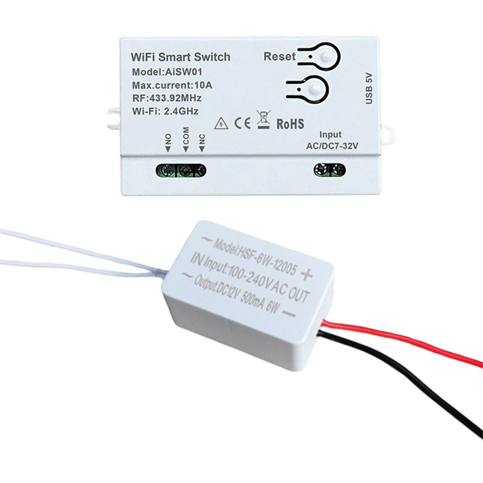 For Wifi Smart Switch Diy Timer 7-32V Remote+Conve 4853445329528