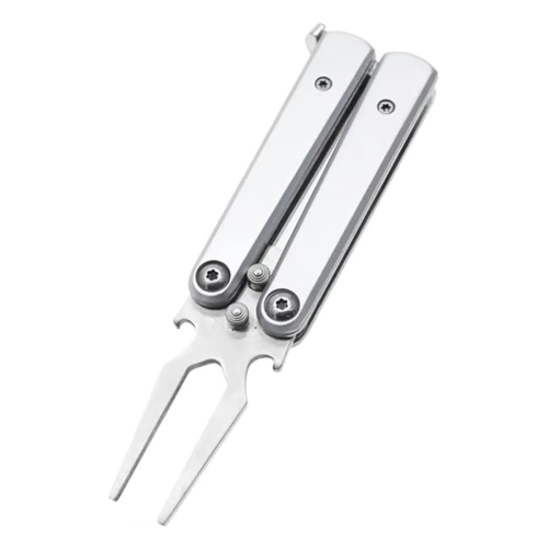 Golf Alloy Forks Divot Repair Tool,Metal Foldable 1
