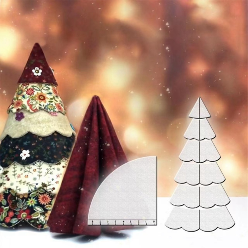 Handmade Christmas Tree Quilting Template Set Mult 2