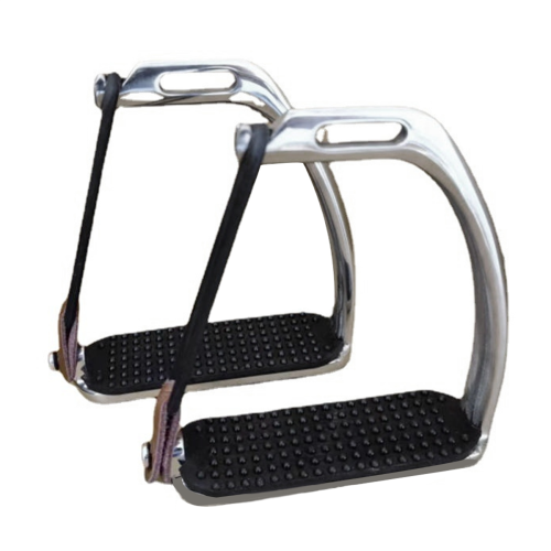 High Strength Stirrups Riding Safety Silver Polish 1
