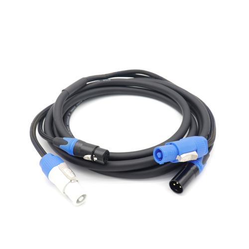 High Quality Powercon 3-Pin XLR Combo Cable 5m DMX