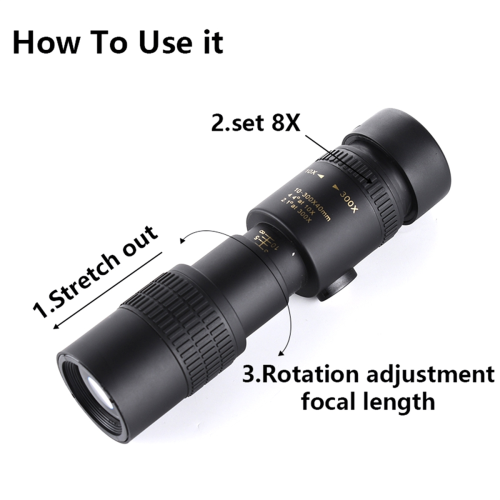 High Definition High-Power Telescope 10-300X30 Mob 2