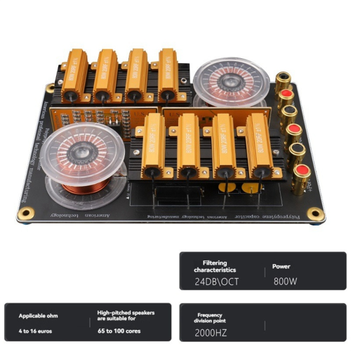 High-Pressure Dual Tweeter Crossover 2 Way 800W Sp 2