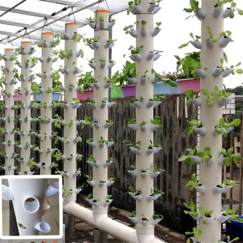Hydroponic Vertical Tower Container DIY Planting C 2