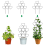 Indoor Plant Trellis for Climbing Plants,Stackable 3