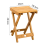 Large Nanzhu Folding Stool Portable Solid Bamboo O 3