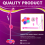 Kids Microphone with Light Stand Toy,Height-Adjust 8