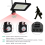 LED PIR Floodlight 50W Black Shell AC220V Waterpro 5