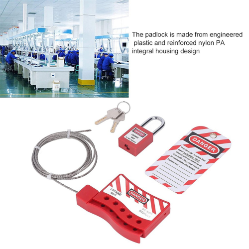 Lockout Tagout Cable Lock Resistant-Temperature, H 2