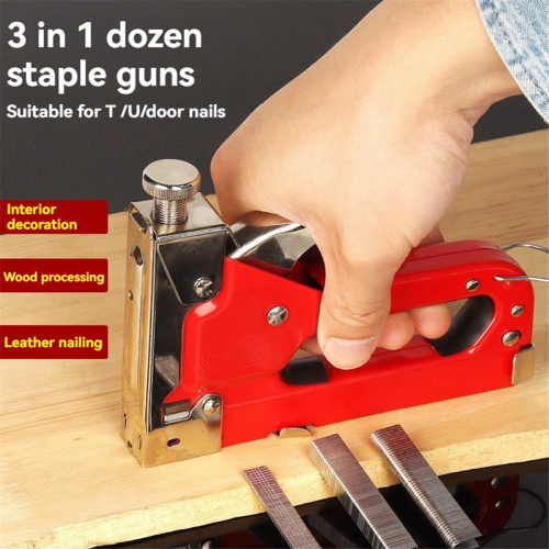 Manueller Dreizweck-Nageltacker Code U Woodworki 2