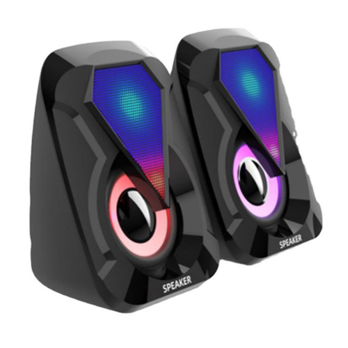 Mini USB Wired Computer Speaker RGB Lighting Deskt