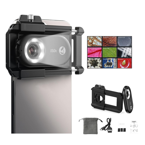 Handy-Mikroskop-Objektiv mit CPL-LED 3 in 1 M 2