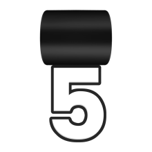 Number 5 Pendant for Baseball Necklace Sports Fan
