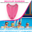 Pink Swim Board EVA Back Float Kickboard Safe Trai 6