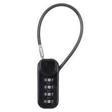 Portable 4-Digit Combination Lock 13.5cm Wire Rope