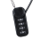 Portable 4-Digit Combination Lock 13.5cm Wire Rope 7