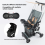 Portable Baby Strollers Eating Tray, Stroller Pram 8