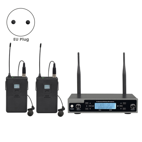 Professional Dynamic Lavalier Microphone with Rece 2
