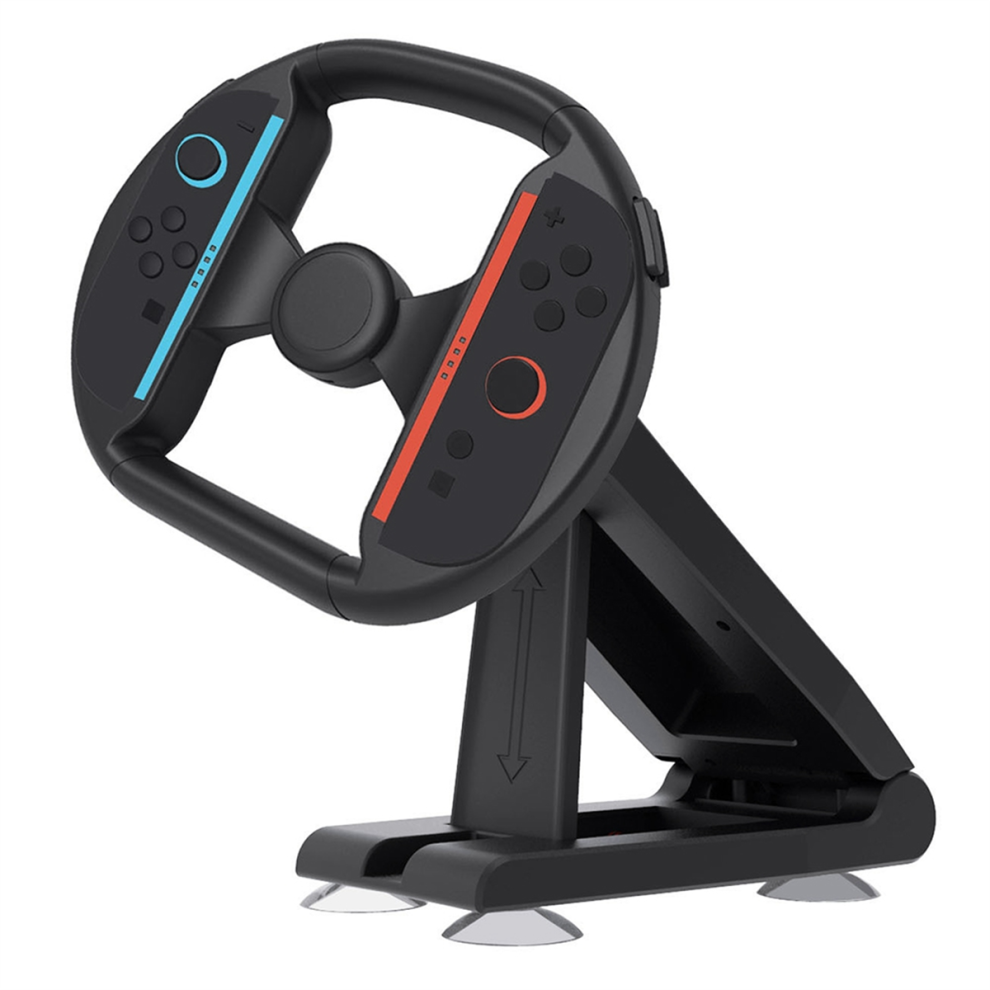 Real Experience For Switch 2 Steering Wheel Racing Black 4853445360774