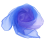 Royal Blue- Gradient Color Small Scarf, Dance Perf 2