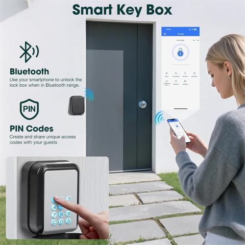 Smart Key Lock Box Electronic Bluetooth with APP C 2