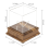 Softball Display Case, Plastic Holder, Clear Cube 3