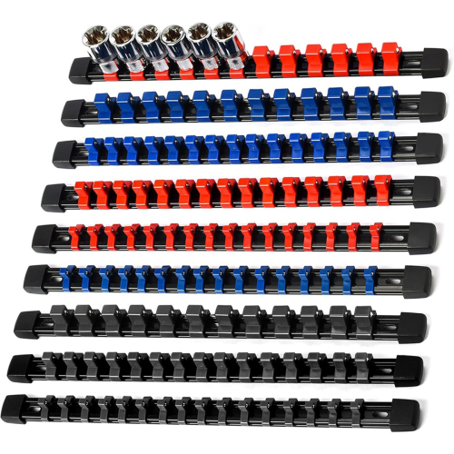 Socket Organizer Drive Tools-Socket Holder,9Pieces 2