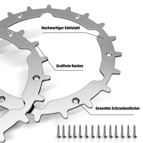 Edelstahl-Rasenmäher-Spikes für Silen 2