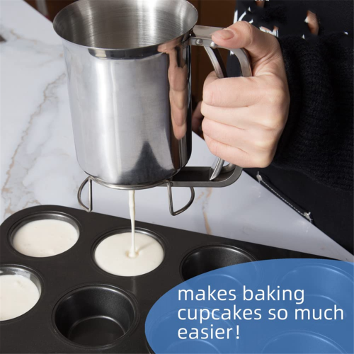 Stainless Steel Pancake Batter Dispenser Great for 2