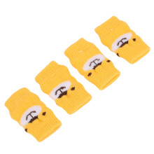 Hoch elastische Hundellbogenschützer süßes Bären-Design 4 Stück Größe L