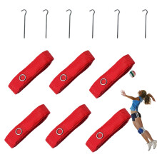 Volleyball Court Cords – Weatherproof Volleyball Cords with Stainless Steel Tips, Portable and Durable, for Indoor and Outdoor