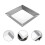 Silver Stainless Steel Square Serving Plate for Home Kitchen Use 2