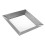 Silver Stainless Steel Square Serving Plate for Home Kitchen Use 3