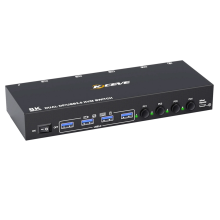 8K DP KVM-Switch 2 Monitore 4 Computer 30 Hz 4k@1