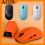 AJ159 Kabellose Maus Tri-Mode Bluetooth 2.4G 8KHZ 9