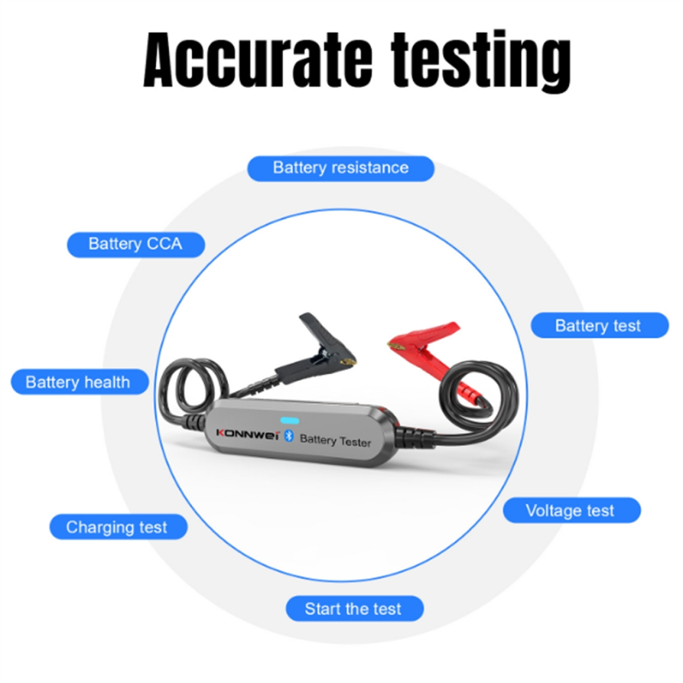 Bk100 Car Wireless Bt Battery Tester 100-2000 6V Blue 4854006718065