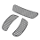 Fairing Mesh Vent Screen Batwing Accent Grill for 5