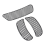 Fairing Mesh Vent Screen Batwing Accent Grill for 1