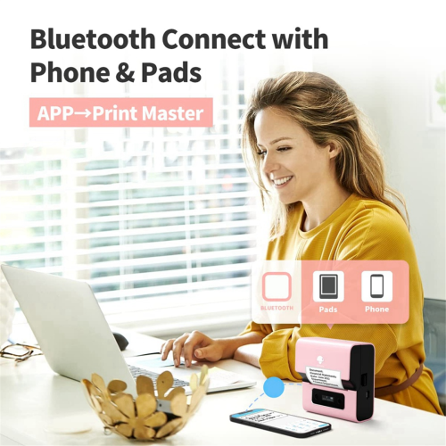 M221 Label Maker Machine Bluetooth Portable for B 2