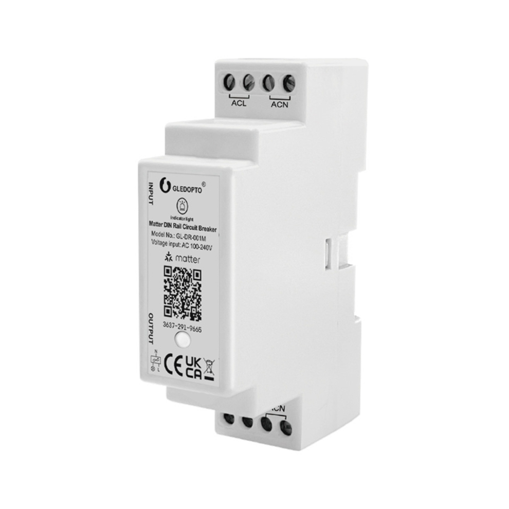 Matter Wifi Din Rail Circuit Breaker 16A Max On O 4853445323274