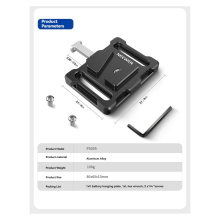 Mini-V-Mount-Batterieplatte für Batterien, Anti-Dr
