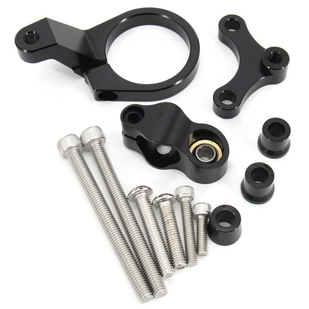 Steering Stabilize Damper Bracket Mounting Kit Fo Black 4851794186564