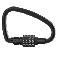 , 4-Digit Heavy Duty Carabiner Clips, D-Shaped Cod