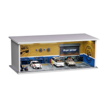 1/64 Diorama Car Garage Model LED Lighting City Sh