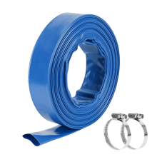 1.5in X 20 FT Pool Backwash Hose, Flat Sump Pump R