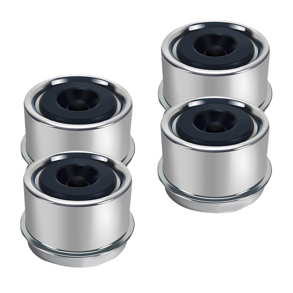1.98Inch Trailer Hub Caps 4Pcs With Rubber Plugs & 4853205670594