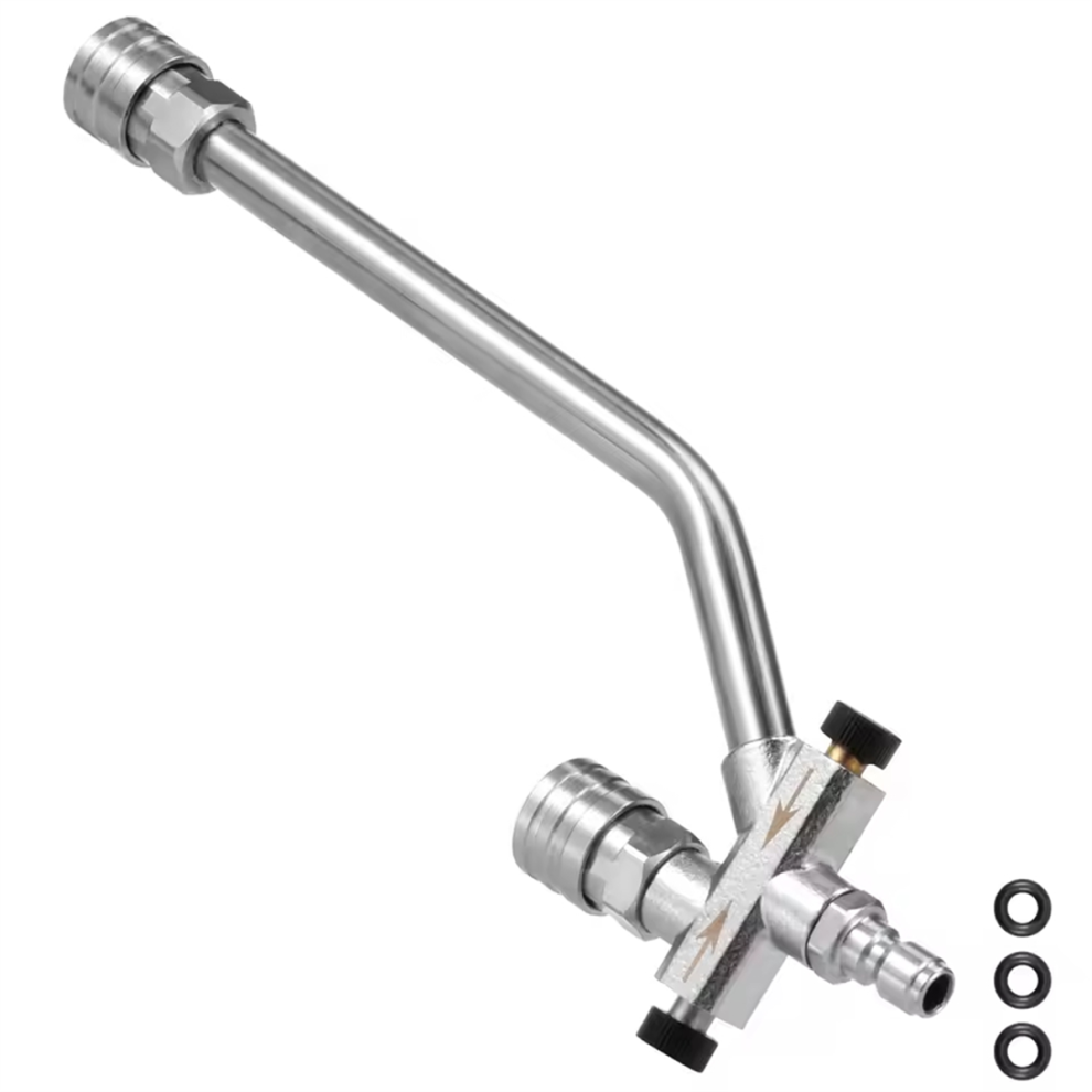 1/4Inch Foam Cannon Dual Connector Stainless Steel 4851449390438
