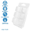 100Pack Wax Melt Clamshells Molds, 6-Cavity Clear 4