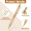 10 Pieces Retractable Pen Kit for Wood Turning 7mm 3