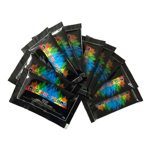 10pcs Color Changing Fire Packets,Non-Toxic Powder